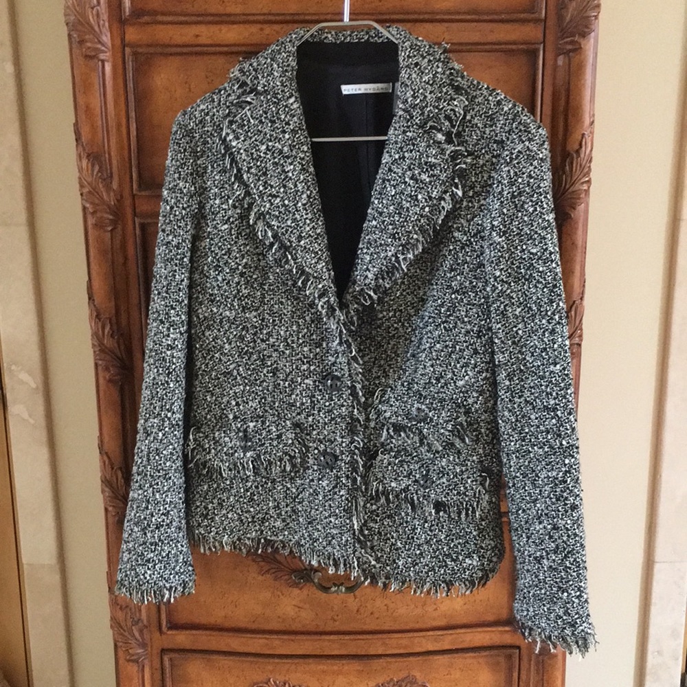 Peter Nygard women’s black/white shorty jacket